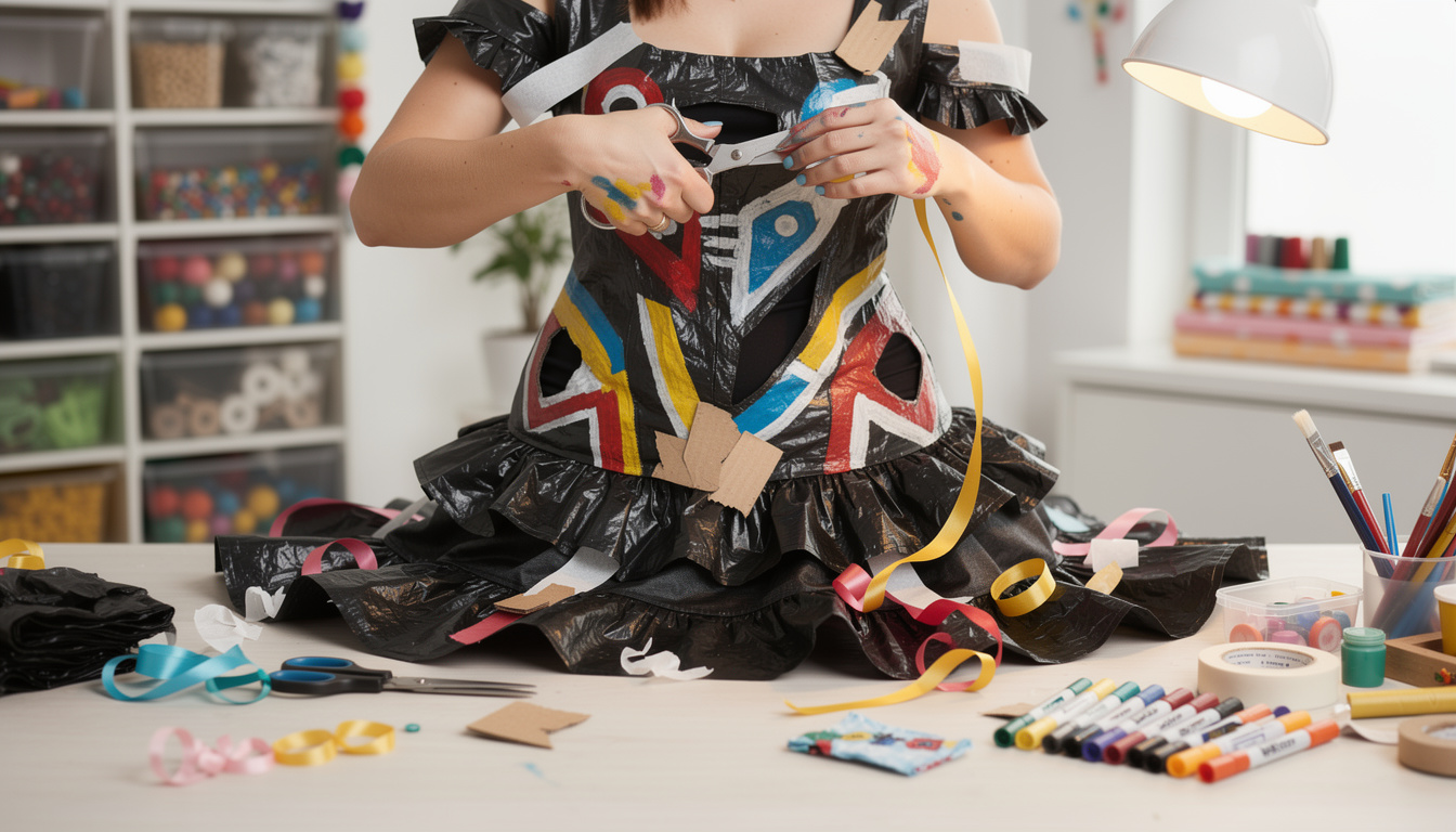 découvrez comment créer facilement un déguisement original et économique en utilisant un simple sac poubelle. guide étape par étape pour un costume unique et rapide à réaliser.