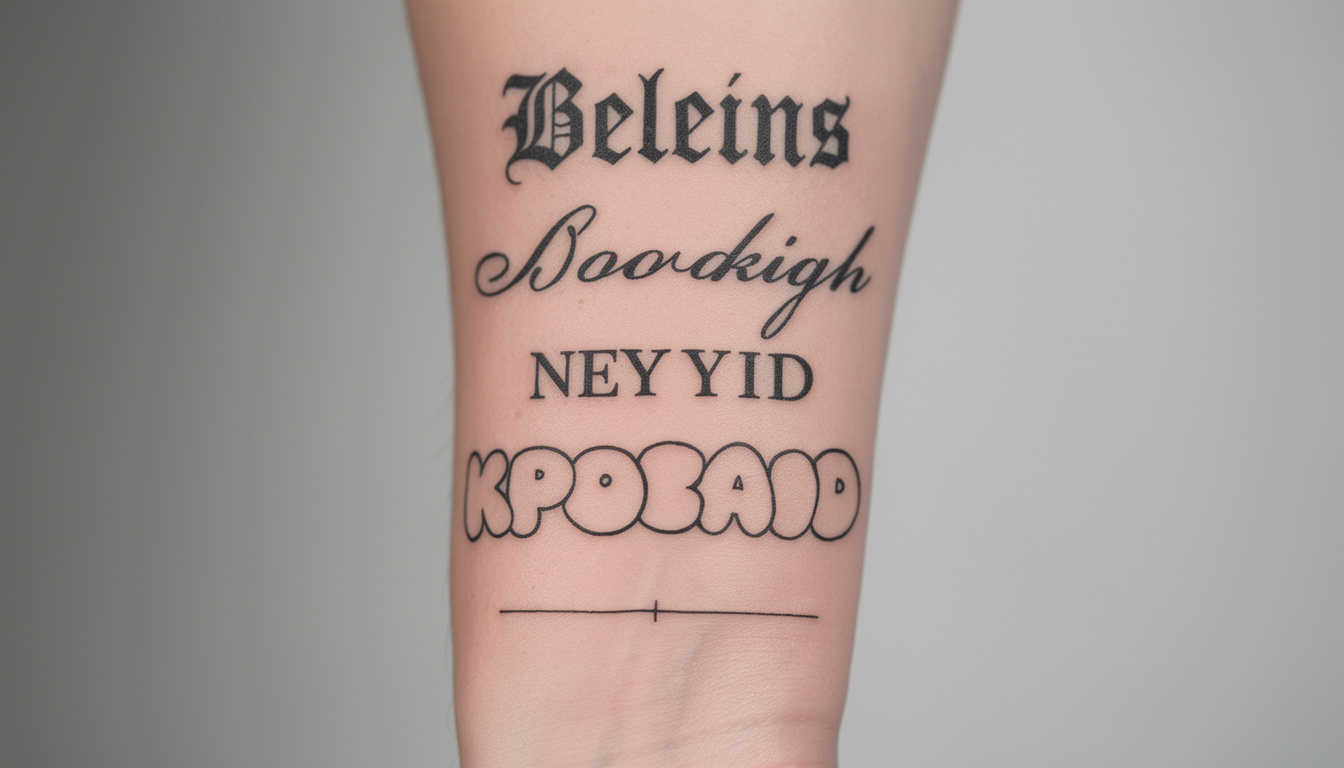 découvrez comment choisir la police d'écriture idéale pour un tatouage unique qui reflète votre personnalité et votre style.