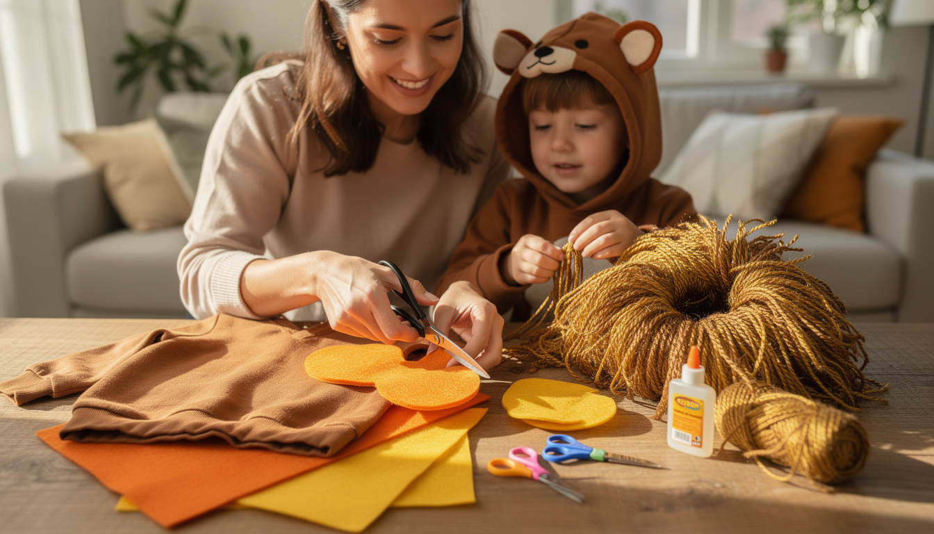 découvrez comment fabriquer facilement un déguisement de lion à la maison avec des matériaux simples et des astuces pratiques pour un costume réussi.