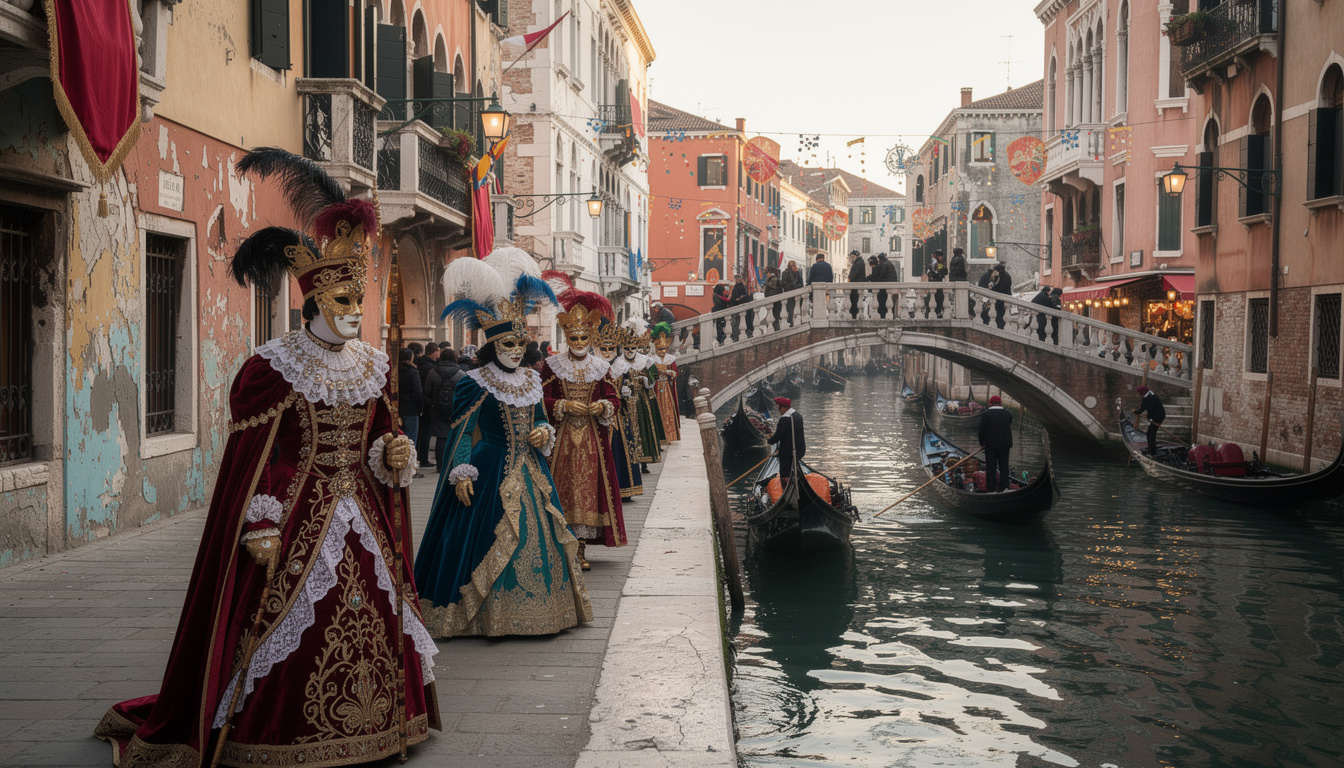 Découvrir le carnaval de Venise : voyage organisé au cœur de la fête vénitienne plongez au cœur du carnaval de venise avec notre voyage organisé et vivez la magie des fêtes vénitiennes entre masques, costumes et traditions uniques.