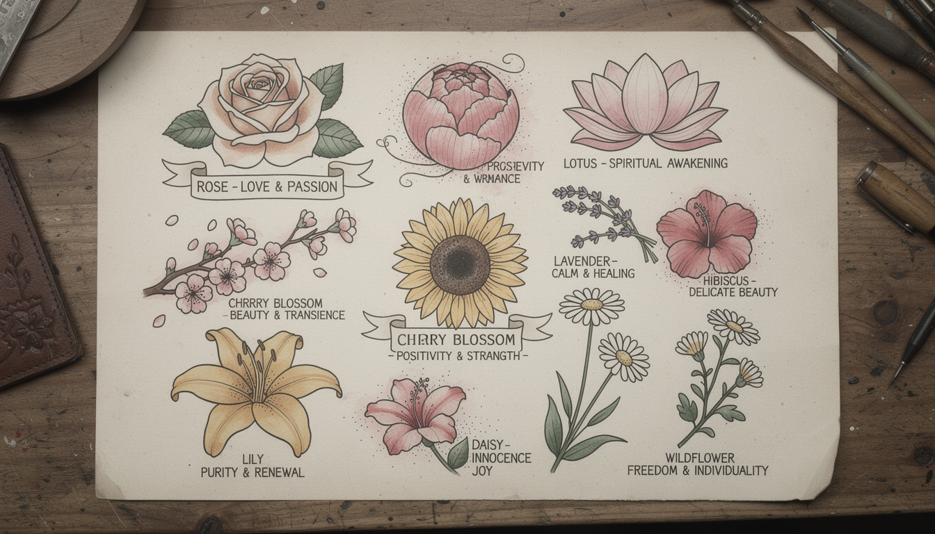 découvrez les significations profondes des fleurs dans l'univers des tatouages et ce qu'elles symbolisent à travers différentes cultures.