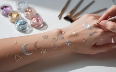 Tatouage éphémère pailleté : comment choisir et appliquer les motifs tendance