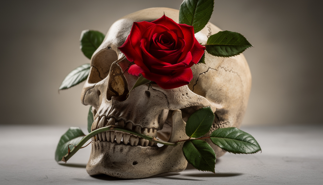 découvrez la symbolique du tatouage tête de mort et rose, ses significations profondes et ce qu'il représente dans l'art corporel.