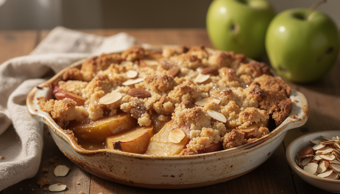 découvrez notre recette facile et rapide pour préparer un crumble pomme amande savoureux, parfait pour un dessert gourmand et réconfortant.