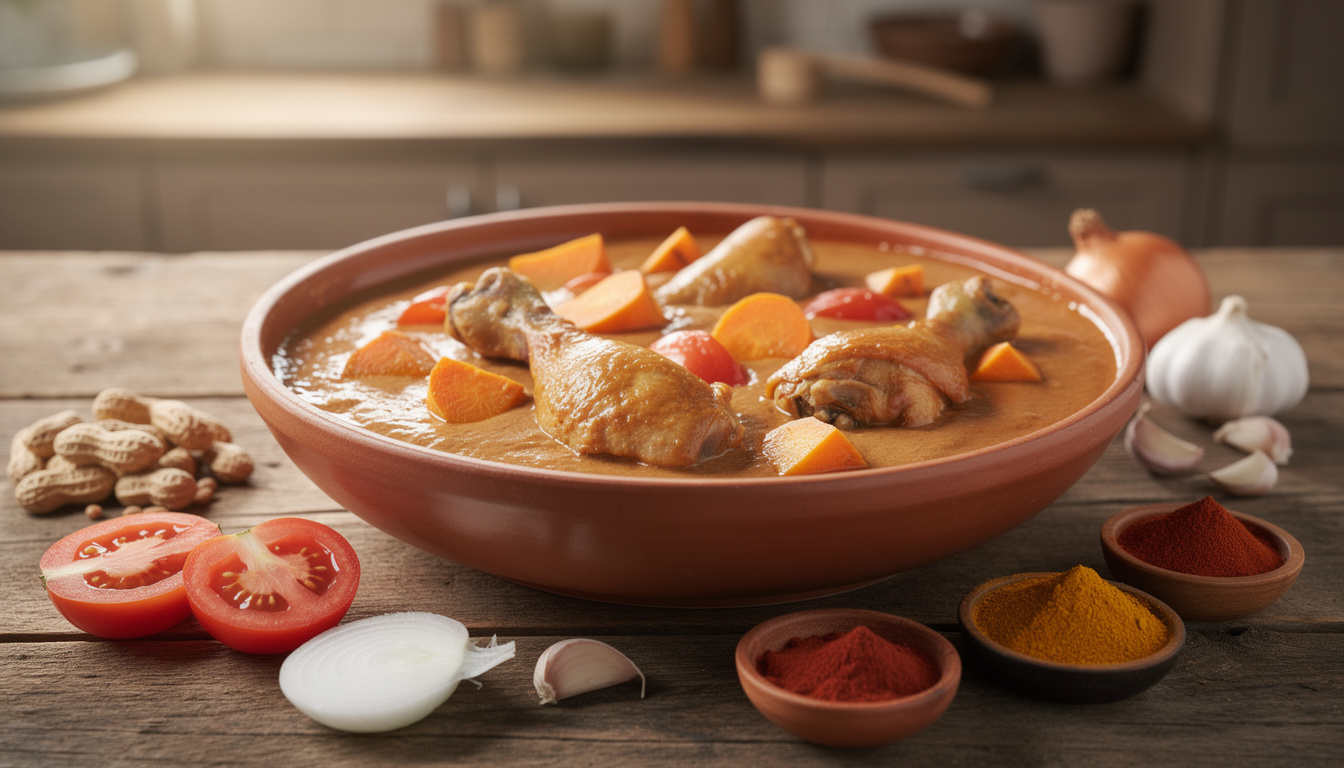 Comment préparer un poulet mafé savoureux et facile découvrez comment préparer un poulet mafé savoureux et facile avec notre recette simple, pleine de saveurs africaines authentiques pour régaler toute la famille.