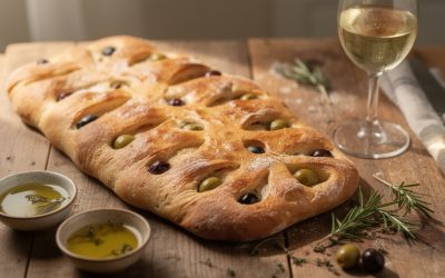 Recette facile de fougasse aux olives pour un apéritif réussi