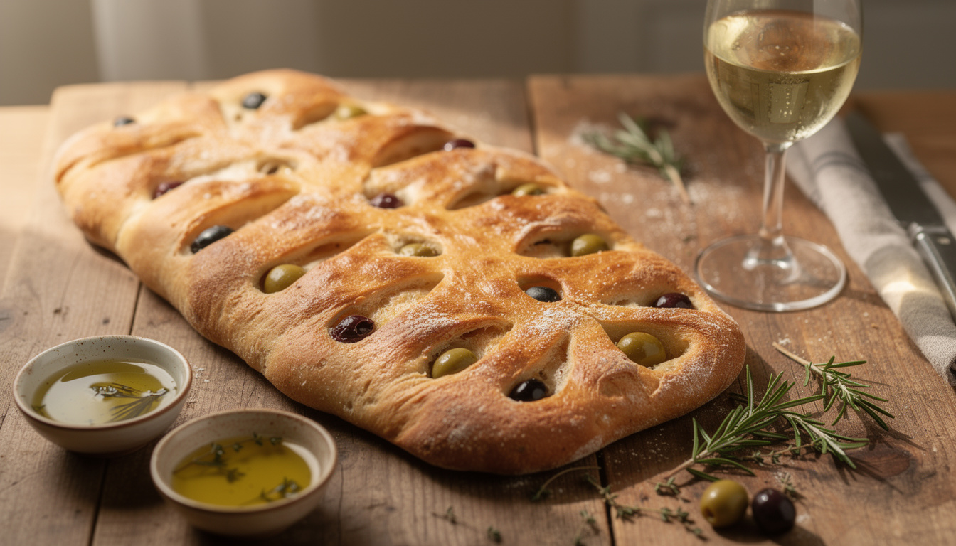 découvrez notre recette facile de fougasse aux olives, parfaite pour un apéritif convivial et réussi. simple à préparer, savoureuse et idéale pour régaler vos invités.