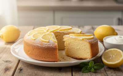 Recette facile de gâteau au yaourt citron pour un dessert frais et moelleux