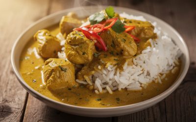 Riz au poulet curry : recette simple et savoureuse pour un plat complet