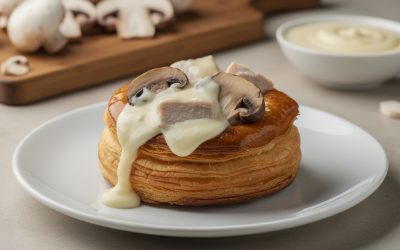 Vol au vent poulet champignons béchamel : la recette classique expliquée